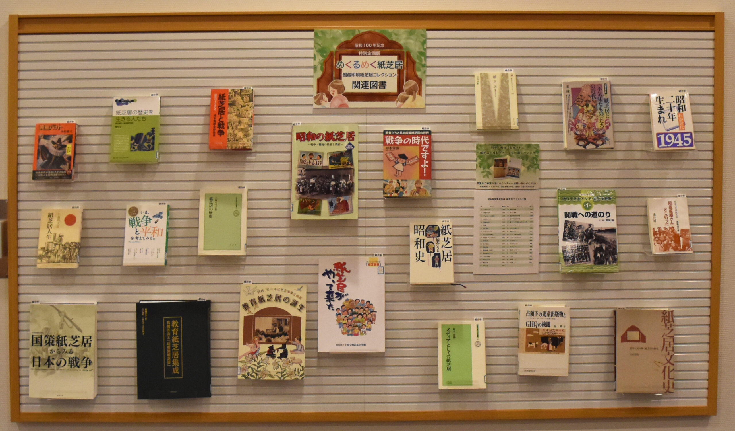 【資料紹介　昭和100年記念　特別企画展「めくるめく紙芝居―館蔵印刷紙芝居コレクション―」関連図書紹介】